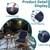 TESICA Teal Outdoor Wicker Seat Cushion for Patio Furniture