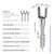 VEVOR Ground Screw, No Dig Ground Anchor 4 Pack 3.94 x 2.76 x 27.56 in DIY Screw in Stake, Includes 6 Lag Bolts & a Rebar, U-Shape Heavy Duty Steel Post Holder, Great for Mailbox and Fence Posts