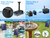 POPOSOAP 8W Solar Fountain Pump with Built-in 3600mAh Battery, Solar Powered Bird Bath Fountain with Dry-run Protection & Double-layer Nozzles 5Ft Tubing for Pond, Bird Bath, Backyard Water Feature