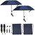 Nalanzhou 47" Beach Chair Umbrella with 360° Adjustable Clamp(2, Ink Blue)