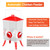 ZenxyHoC 3.6 Gal Chicken Feeder with 4 No-Waste Ports - 3 Height Adjustable