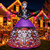 COMIN 9FT Halloween Inflatables Skull Lady Day of the Dead Yard Decorations