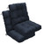 zanwu hwyd Outdoor Chair Cushions 42x21x4 Inch Set of 2, Dark Blue