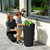 Diyfire 24" Tall Planters for Outdoor Plants Set of 2 - Round Black