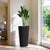 Diyfire 24" Tall Planters for Outdoor Plants Set of 2 - Round Black