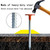 WANSRUYI Rebar Survey Marker Stakes, 12 Inch Long - 1.35 LB Heavy Duty, Hi-Vis Orange (4 Pack)