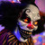 Hourleey Halloween Outdoor Standing Clown Decorations, Life Size Animatronic Scary The Talking Clown with Flashing Red Eyes, Indoor Outdoor Halloween Decoration