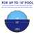POOLACC Pool Cover for Above Ground Pools, 18 ft Round