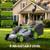 13 Inch Cordless Lawn Mower, 40V Electric Lawnmower for Garden/Patio/Yard