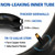 13x5.00-6 Tire and Inner Tube Set, TR-13 Straight Valve Stem, Replacement Riding Mower Front Wheel Assembly, 2 Pack
