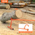 VEVOR 48" Timberjack Log Lifter, Adjustable Heavy Duty Log Roller Cant Hook, Log Jack with Rubber Grip, Log Cant Hook Logging Tools for Rolling and Raising Up Logs up to 15" Dia