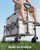 30.3" Long Collapsible Grocery Wagon Cart with Wheels Foldable Wagons