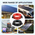 MOOKEERF Solar Panel Extension Cable - 10AWG 50FT Solar Wire with Waterproof Male & Female Connectors for RV, Home, Boat, Car (Red + Black)
