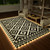 HAUSHOF 5' x 8' Outdoor Rug with LED Strip Light, Waterproof Patio Mat