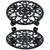 2 Packs 14 Inch Rolling Plant Stand with Wheels Metal Plant Caddy with Wheels Heavy Duty Round Plant Stand Indoor Iron Plants Rollers for Plants, Plant Dolly Planter Caddies