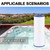 Wowreed Spa Filter Compatible with Cryspool CP-04075, PRB50-IN, C-4950, 413-212-02, FC-2390, J210/ J220/ J235/ J245/ J275, 03FIL1600, 5X13 Drop in Hot Tub Filter 2 Pack