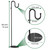 74" Shepherds Hook Stand: Hanging Bird Feeders, Plants, and Wind Chimes
