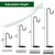 74" Shepherds Hook Stand: Hanging Bird Feeders, Plants, and Wind Chimes