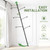 Zononoca Tension Rod Plant Stand, Plant Poles for Hanging Plants Indoor, Metal Floor to Ceiling Hanging Plants Stand, Tension Pole Plant Stand with 6 Hooks (Fit 3.6-10ft)