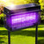 Spansol Solar Bug Zapper Outdoor, Purple UV Mosquito Zapper with Smart Rain Off Rechargeable Mosquito Killer Lamp, Wireless Solar Powered Fly Trap for Yard Patio RV (Space Black)