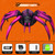 COMIN 9 FT Long Halloween Inflatables Purple Gradient Spider Outdoor Decorations Blow Up with Built-in LEDs for Halloween Indoor Yard Lawn Garden Decoration