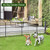 Metal Garden Fence 28 in x 11.7 ft, Dog Fence Outdoor for Yard
