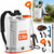 VEVOR Battery Powered Backpack Sprayer 3.2 Gal, Powerful Electric Sprayer, Weed Sprayer for Garden and Lawn, Adjustable 0-90 PSI, 2 Retractable Wands & 5 Nozzles, Yard Sprayer