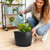SLMKHHU 30 Pack 5 Gallon Plastic Nursery Pots,12.8 Inch Thickened Soft Plant Pots with Drainage Holes,Flower Planter Container for Seedlings Garden,Indoor and Outdoor