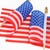 Batiyeer 500 Pcs Small American Flags on Stick with Golden Spear Tops