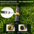 Bluepro Flat Soaker Hose, 200 ft, 4 x 50 ft Hoses with Brass Splitter