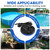 LHUKSGF Automatic Pool Cover Pump, 1500 GPH Submersible Sump Pump, Blue