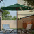 Patio Kingdom 10FT Solar Umbrella 32 LED Lighted Patio Umbrella Table Market Umbrella w/Tilt and Crank, UV-Resistant Outdoor Umbrella for Pool, Garden, Deck, Forest Green
