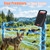 20 Miles Solar Electric Fence Charger with Short Circuit Alarm,0.32JPowered