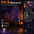 5FT LED Lighted Halloween Tree 2-Pack Orange and Purple Lights Décor