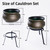 Large Witch Cauldron on Stand Halloween Decorations for Outdoor/Fireplace