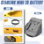 Deckit Starlink Mini Battery Adapter, Compatible with DeWalt 20V MAX Battery, Portable Off-Grid Power Converter w/Switch, Low Voltage Protection & Multi-Port, 5FT DC Cable & Bag