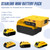 Deckit Starlink Mini Battery Adapter, Compatible with DeWalt 20V MAX Battery, Portable Off-Grid Power Converter w/Switch, Low Voltage Protection & Multi-Port, 5FT DC Cable & Bag