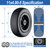 Cubesprings 11x4.00-5 Lawn Mower Tires Flat Free Black Rim -2Pack