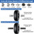 Cubesprings 11x4.00-5 Lawn Mower Tires Flat Free Black Rim -2Pack