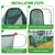 Chicken Runs for Yard,79" & 157" Extra Long Foldable Chicken Tunnels for Outside,All-in-One Kit with Sun Protection Net, Removable Door, Frame & Tools (Green, 157 * 21 * 32 inches)