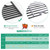 13 x 17 Cast Iron Cooking Grate for Nexgrill 4 Burner 720-0830H 720-0783E Expert 720-0789H 720-0789C, 5 Burner 720-0888N 720-0888S, 17 Inch Grids Replacement for Kenmore 41516106210 Uniflame GBC981