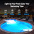 HYMIOR LED Pool Light for Inground Pool 120V 65W PRO, White Light 6500K with 6500lm High Brightness, Replace 300-800W Halogen Light