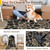 PureCozy 5x8 Black Easy Jute Outdoor Rug Floral Farmhouse Carpet