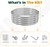 Utopia Home Galvanized Raised Garden Bed Kit 2x2x1 Ft Pack of 3, Planter Box Round Raised Garden Beds Outdoor, Easy Assembly Metal Raised Bed for Gardening Vegetables, Fruits, Flowers,Silver
