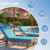 L'AGRATY Chaise Lounge Chair Waterproof Cushion Set of 2 Outdoor for Pool