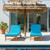 L'AGRATY Chaise Lounge Chair Waterproof Cushion Set of 2 Outdoor for Pool