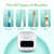 Bril UV-C Toothbrush Sanitizer and Holder – Wall Mounted, Rechargeable, 30-Day Battery, Magnetic Mount, Fits Electric and Manual Brushes, Portable Travel Case, Auto-Shutoff – White