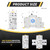 Mini ATS AC Automatic/Manual Transfer Switch 2P 63A 110V, ATS Manual Transfer for Uninterruptible Power Supply Home, Dual Auto Power Electrical Selector Switch DIN Rail Mount（G2R 2P 63A AC110V）