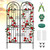 2 Pack 86.7" H x 19.7" W Metal Garden Trellis for Climbing Plants Outdoor, Black Lattice Panel, Sturdy Plant Support for Roses, Vines, Cucumbers & Vegetables