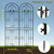 2 Pack 86.7" H x 19.7" W Metal Garden Trellis for Climbing Plants Outdoor, Black Lattice Panel, Sturdy Plant Support for Roses, Vines, Cucumbers & Vegetables